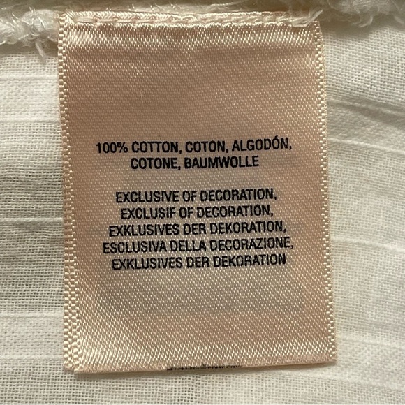 FEATHER BONE by‎ ANTHROPOLOGIE Lucille Pintucked Lace Tunic in Ivory - Picture 10 of 12